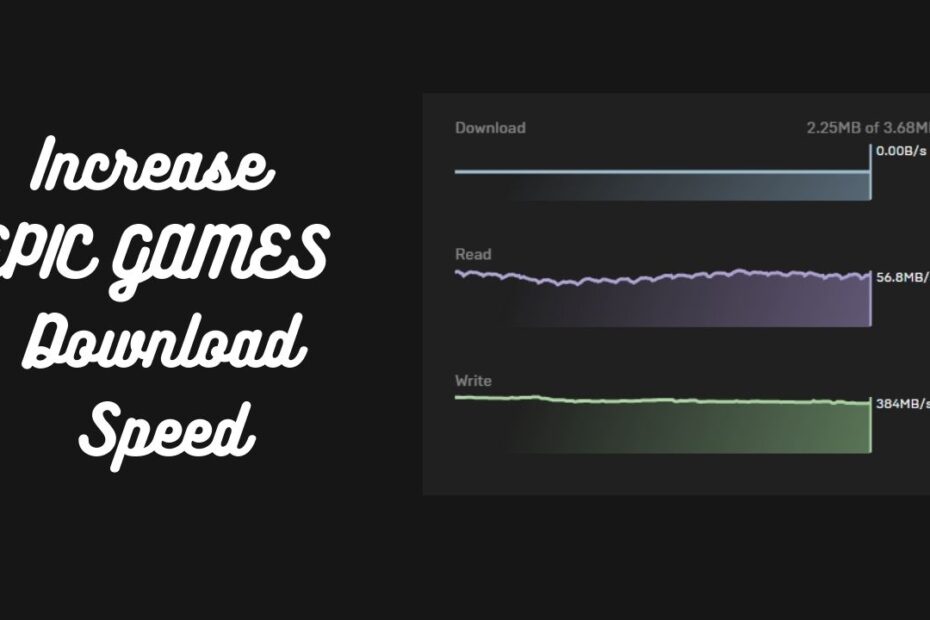 how to fix epic games download speed