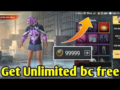 unlimited BC For free pubg mobile lite