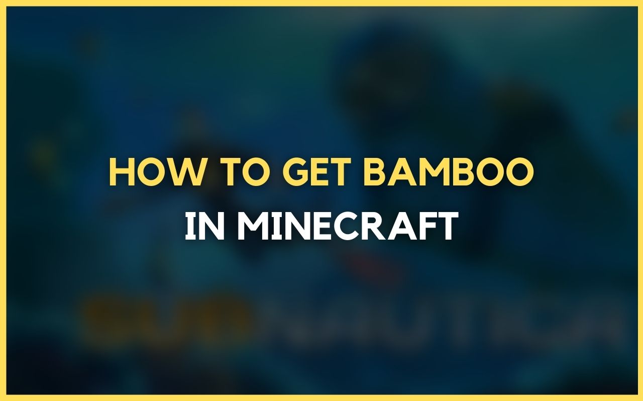 how to get bamboo in minecraft