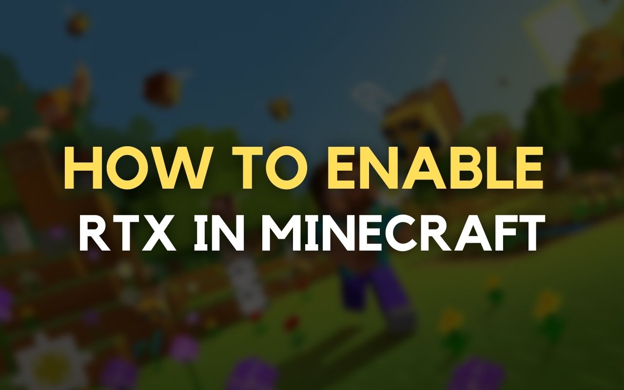 minecraft enable RTX